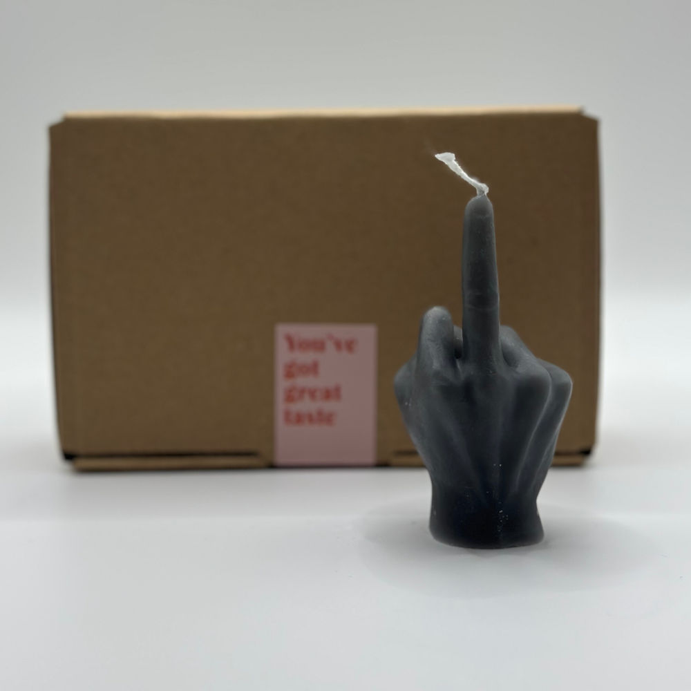 Mittelfinger Kerze